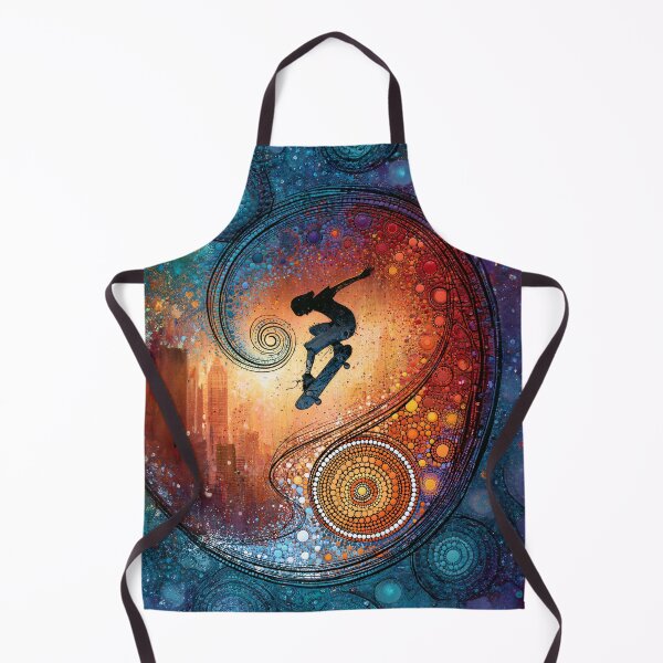 Item preview, Dot Art - Young skateboarder mid-jump designed and sold by Made-by-Gus.