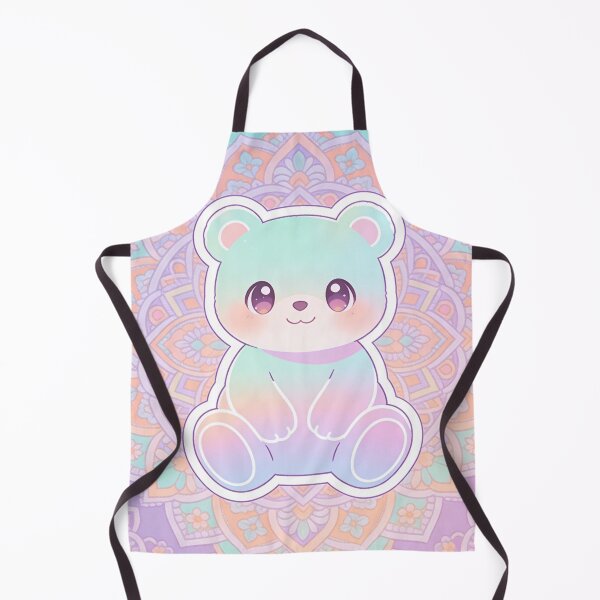 Item preview, Dreamy Pastel Rainbow Bear - Cute Kawaii Mandala Art designed and sold by Chromatic Artistry.