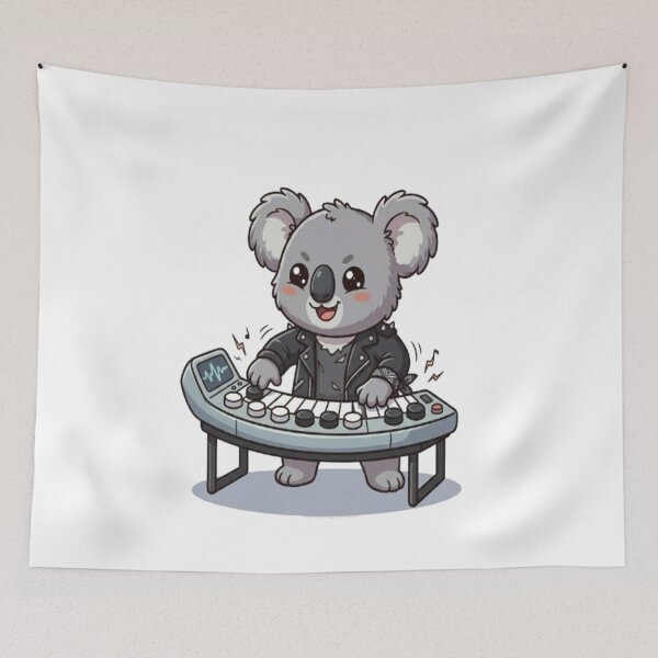 Item preview, Cute Koala Rock Star Keyboardist designed and sold by Ella_Sketch.