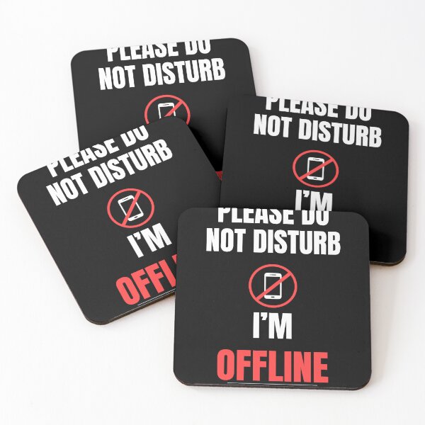 Item preview, Please Do Not Disturb I’m Offline Funny Digital Detox Quote Minimal Design designed and sold by Uvclick.