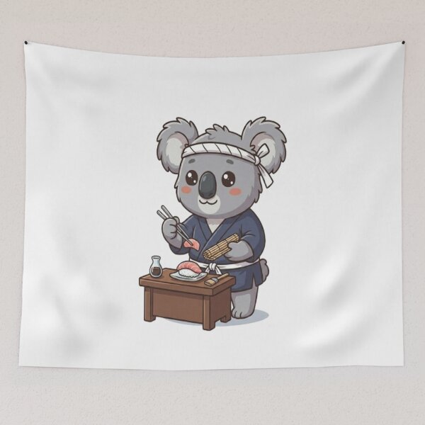 Item preview, Cute Koala Sushi Chef designed and sold by Ella_Sketch.