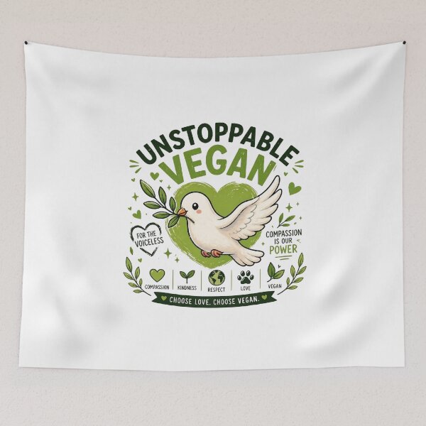 Item preview, Unstoppable Vegan Forever designed and sold by RGUVegan.