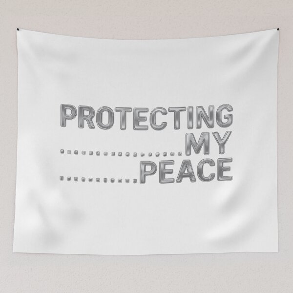 Item preview, Protecting My Peace – Y2K Silver Chrome Aesthetic designed and sold by RDproject.