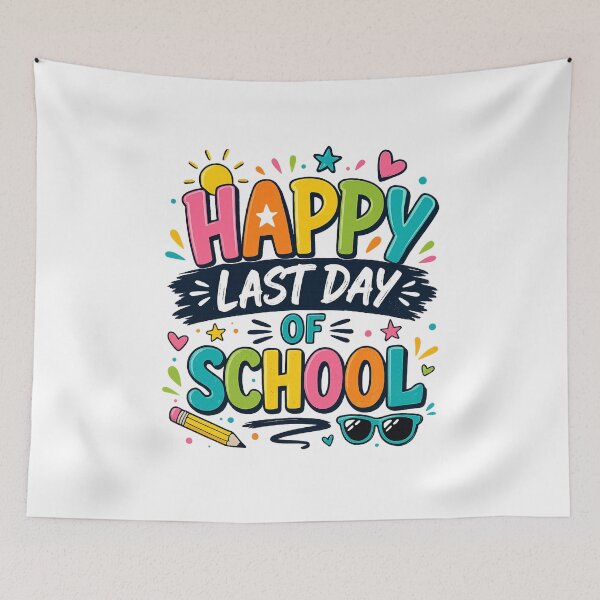 Item preview, Happy Last Day of School 2026 Shirt – Colorful Teacher Student Graduation Summer Tee designed and sold by afr-saad.