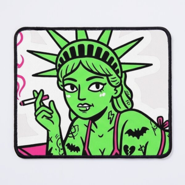 Item preview, “Green Smoke Gospel & the Keyboard of Questionable Life Choices” designed and sold by Print Fiction.