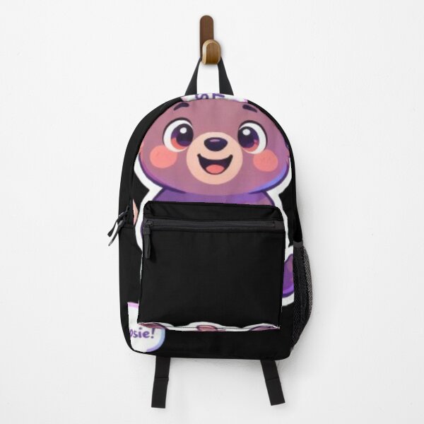 Item preview, Oopsie! Snack Time - Cute Cartoon Bear Funny Sticker designed and sold by Chromatic Artistry.
