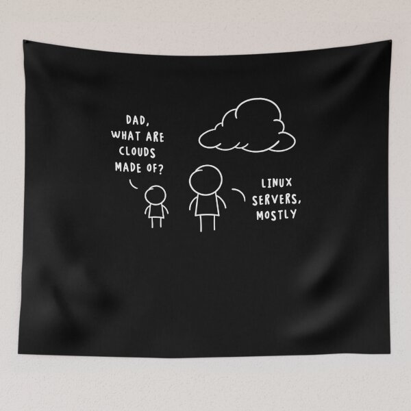 Item preview, Linux Servers Cloud Computing Funny Quote Sysadmin designed and sold by Lenny Stahl.