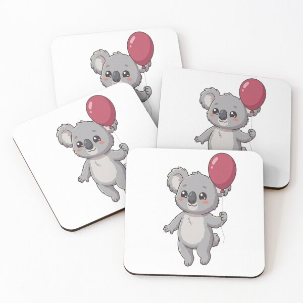Item preview, Cute Koala Holding Red Balloon designed and sold by Ella_Sketch.