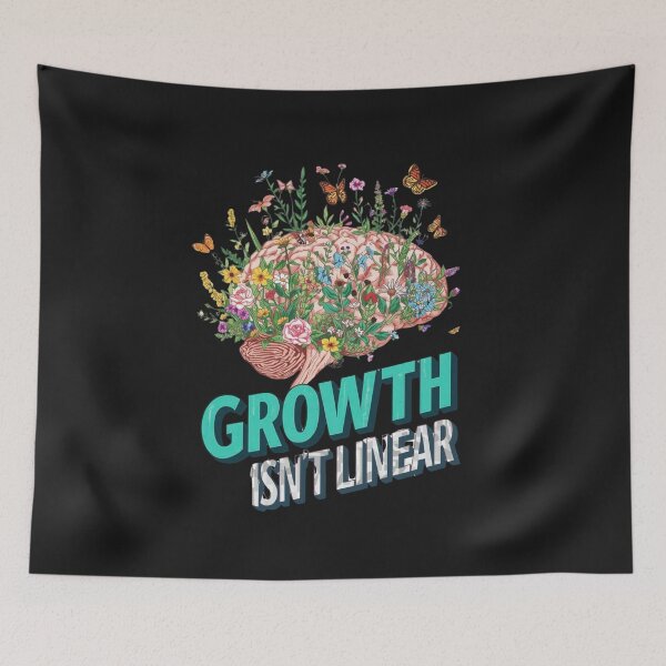 Item preview, Growth Isn't Linear Brain designed and sold by Zakrytos ★★★★★.
