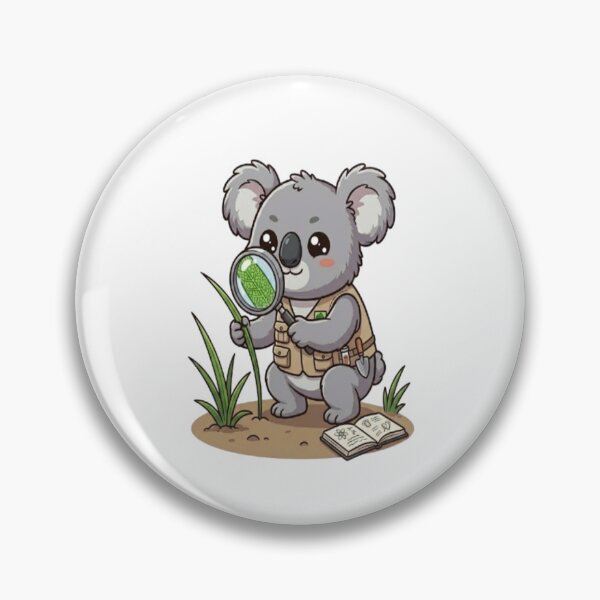 Item preview, Cute Koala Scientist Examining Leaf designed and sold by Ella_Sketch.