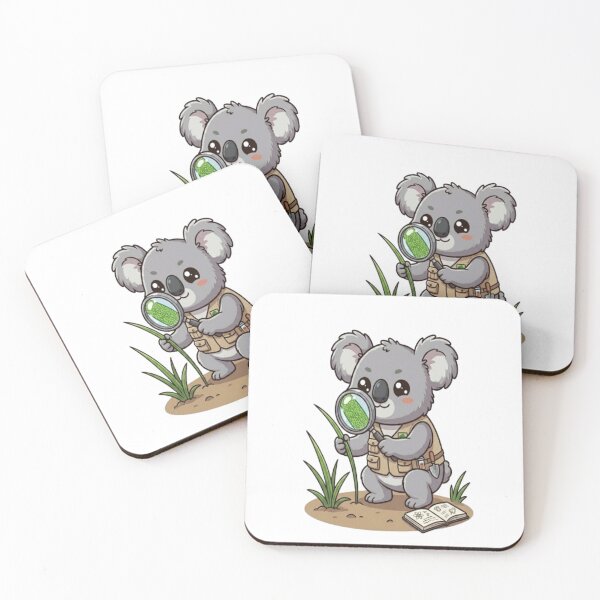 Item preview, Cute Koala Scientist Examining Leaf designed and sold by Ella_Sketch.