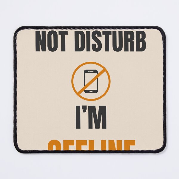 Item preview, Please Do Not Disturb I’m Offline Aesthetic Minimal Beige Digital Detox Design designed and sold by Uvclick.