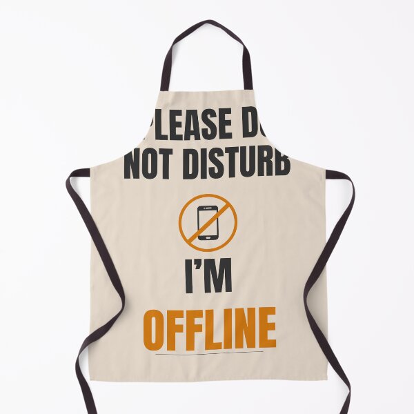 Item preview, Please Do Not Disturb I’m Offline Aesthetic Minimal Beige Digital Detox Design designed and sold by Uvclick.