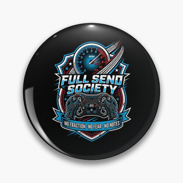 Item preview, Full Send Society No Traction No Fear No Notes Sim Racing designed and sold by Fenay Designs.