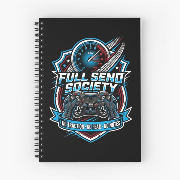 Item preview, Full Send Society No Traction No Fear No Notes Sim Racing designed and sold by Fenay Designs.