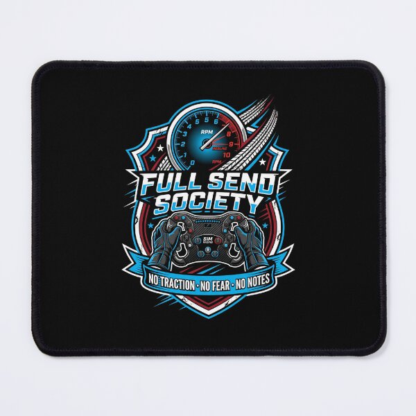 Item preview, Full Send Society No Traction No Fear No Notes Sim Racing designed and sold by Fenay Designs.