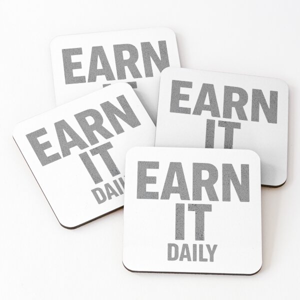 Item preview, Earn It Daily | Fitness Motivation Gym Lifestyle Design designed and sold by guchieworldcollection.