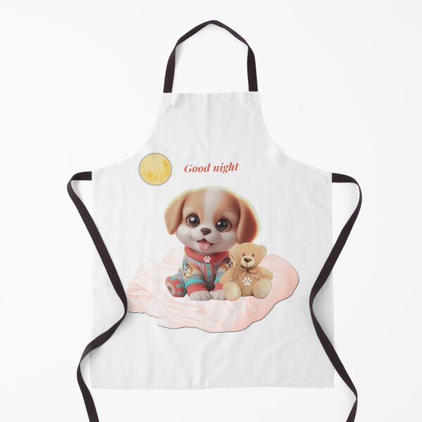Item preview, Cute Sleeping Puppy with Teddy Bear – Kawaii Dog Lover Gift Design designed and sold by lunadesignsmoon.