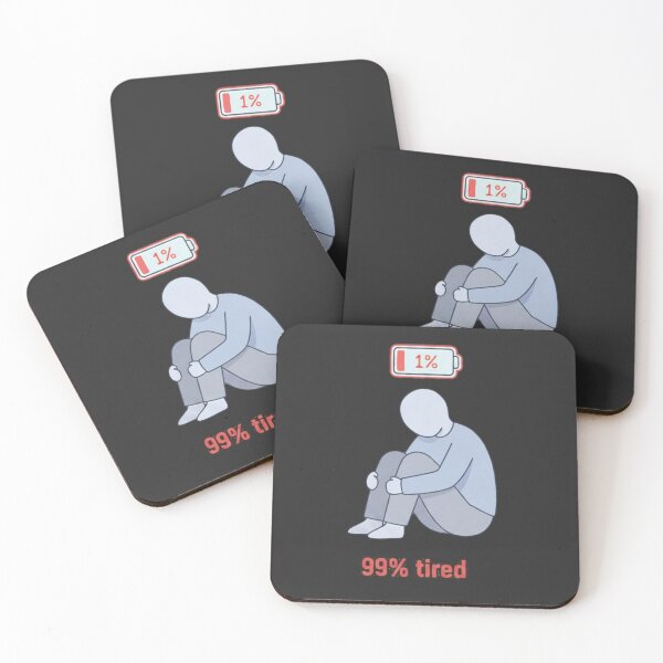 Item preview, 99% Tired 1% Human designed and sold by ChaosNest.