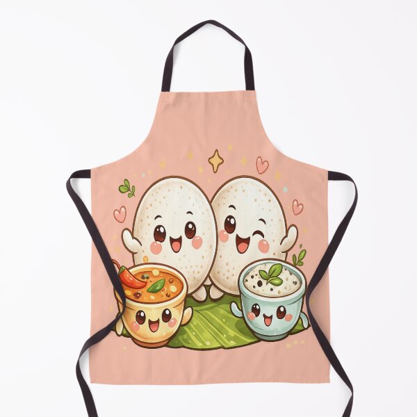 Item preview, Cute Idli Chutney Sambar Friends – Kawaii South Indian Food Cartoon designed and sold by Globalcitytees.