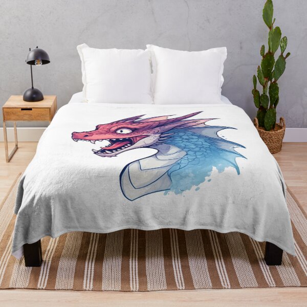 Item preview, Colorful Dragon Head Roaring – Stylized Fantasy Illustration designed and sold by Karolina’s Cozy Creations.