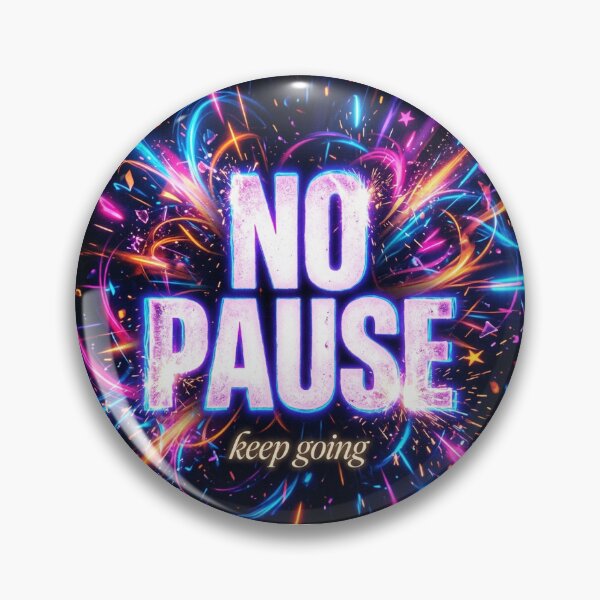 Item preview, No Pause Neon Arcade T-Shirt | Chaotic Glow Graphic Tee | Keep Going Motivation Shirt designed and sold by DmaarGroup.