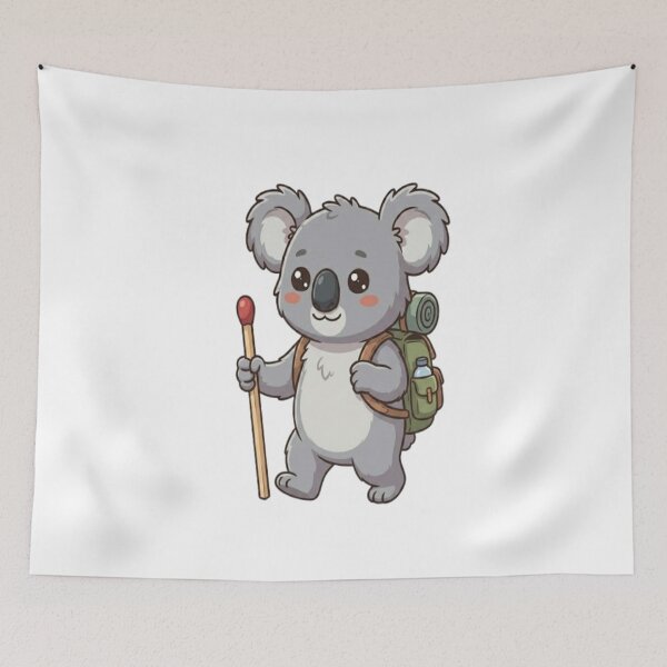Item preview, Cute Koala Hiker Backpacking designed and sold by Ella_Sketch.