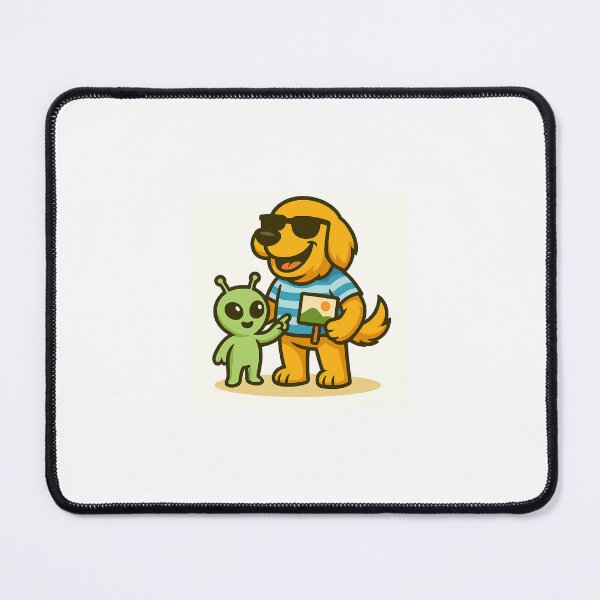 Aperçu de l'œuvre Serviette et son ami l'extraterrestre créée et vendue par NapkinStuff.