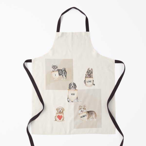 Item preview, Cute "I Love You Honey" Dog Illustration designed and sold by HBBS DESIGNS.