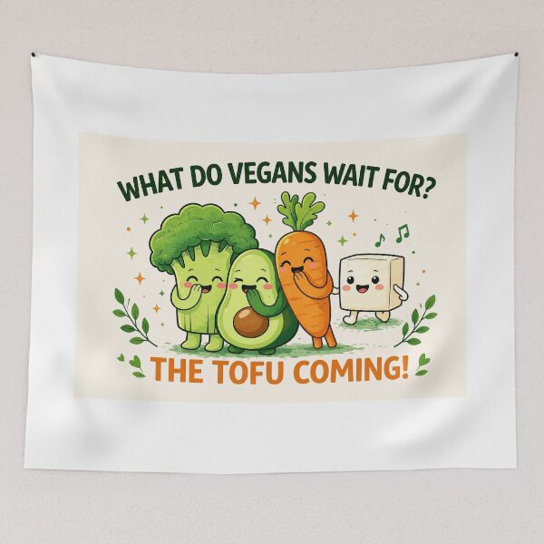 Item preview, The. Tofu Coming! designed and sold by RGUVegan.