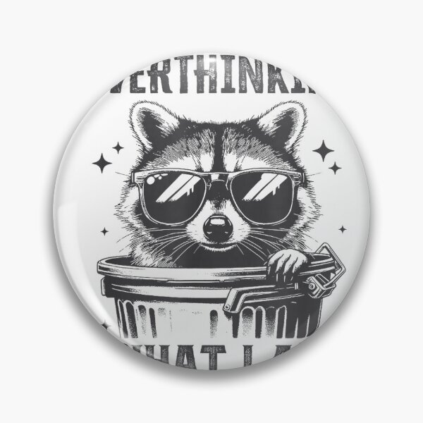 Item preview, are You Overthinking What I’m Overthinking Raccoon Anxiety T-Shirt designed and sold by gidget-gadget.