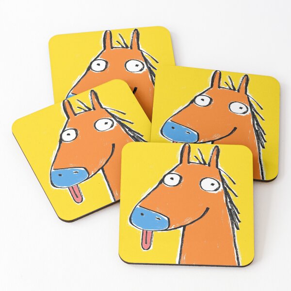Item preview, Funny Derpy Horse Cartoon — Cute Quirky Animal Art, Interesting Horse Gift, Silly Animal Illustration designed and sold by 516 Studio.