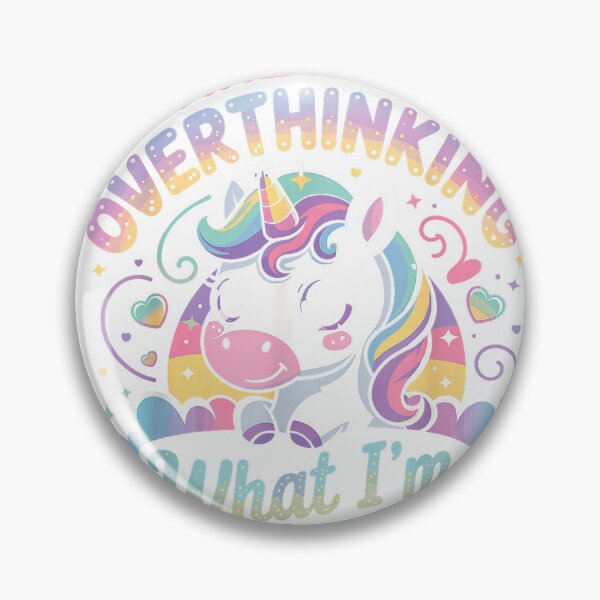 Item preview, are You Overthinking What I’m Overthinking Funny Unicorn T-Shirt designed and sold by KTY-NUSS.