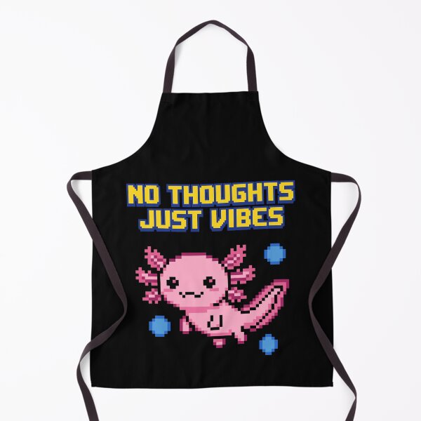 Item preview, No Thoughts Just Vibes - Cute Axolotl designed and sold by artistastshirt.