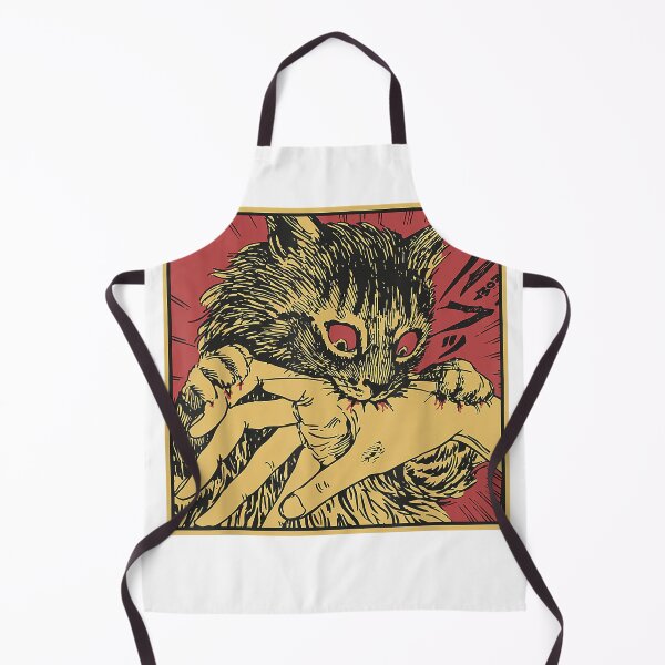 Item preview, Camiseta japonesa de anime de terror con mordedura de gato y gato loco y espeluznante designed and sold by KTY-NUSS.