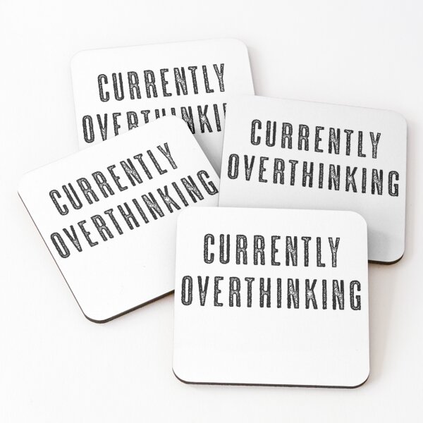 Item preview, CURRENTLY OVERTHINKING  Funny Cute Men's Women's - Graphic T-Shirt designed and sold by gidget-gadget.