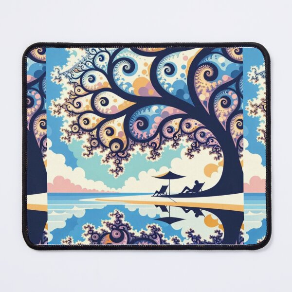 Item preview, Infinite Coastline – Abstract Fractal Beach Art designed and sold by EchoWave11.