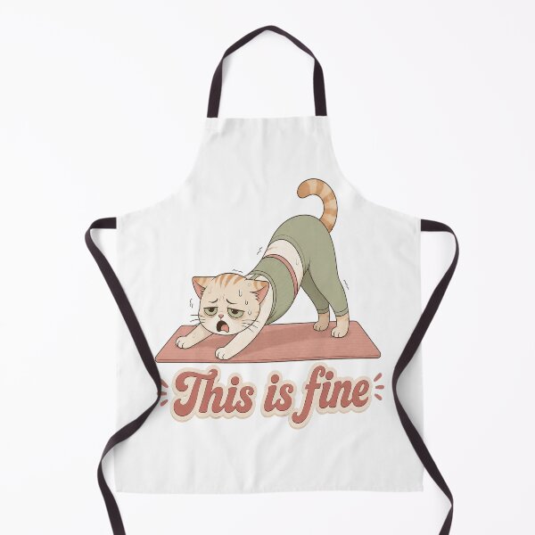 Item preview, This Is Fine Cat Pilates designed and sold by SnortStudio.