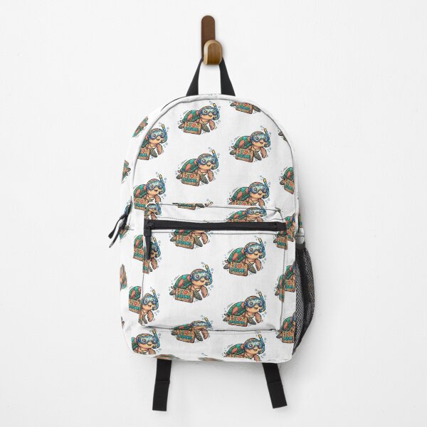 Item preview, Cozumel Map Cute Sea Turtle Character Art designed and sold by DuckOddity.