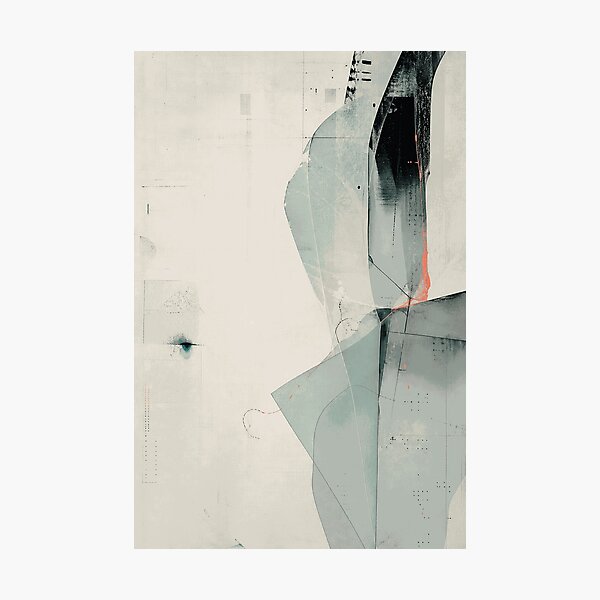Item preview, Minimalist Abstract Teal Flow designed and sold by KannithSalliven.
