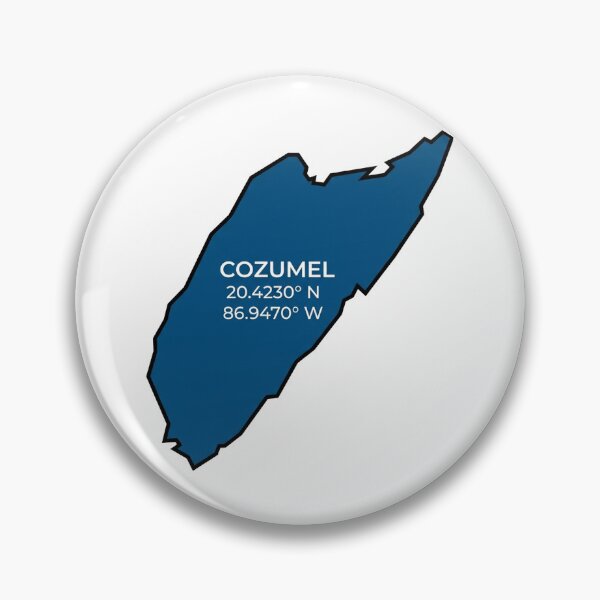 Item preview, Cozumel Map Modern Minimalist Silhouette Art designed and sold by DuckOddity.