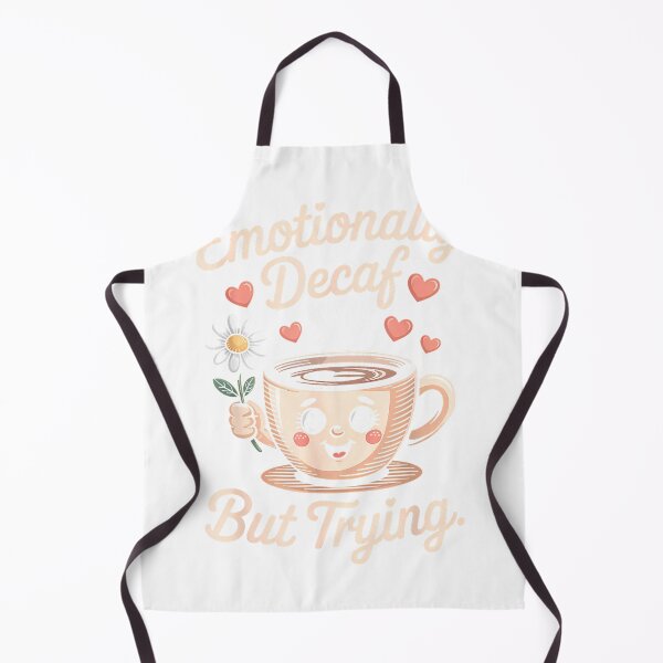 Item preview, Emotionally Decaf But Trying – Cute Coffee Quote T-Shirt designed and sold by gidget-gadget.