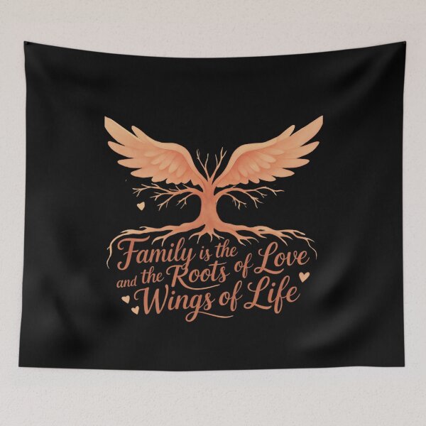 Item preview, Family is the roots of love and the wings of life. designed and sold by mirciashop.