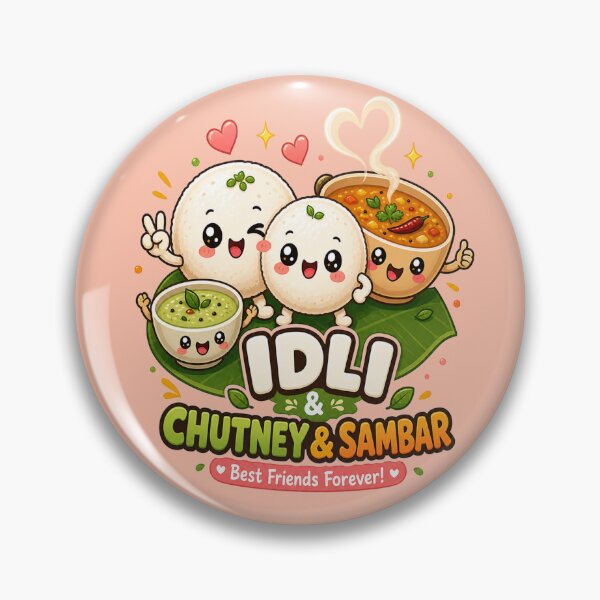 Item preview, Cute Idli Chutney Sambar Best Friends Forever – Kawaii South Indian Food designed and sold by Globalcitytees.