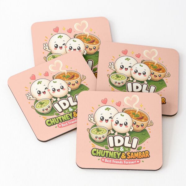 Item preview, Cute Idli Chutney Sambar Best Friends Forever – Kawaii South Indian Food designed and sold by Globalcitytees.