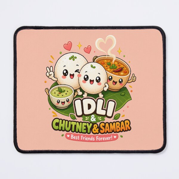 Item preview, Cute Idli Chutney Sambar Best Friends Forever – Kawaii South Indian Food designed and sold by Globalcitytees.