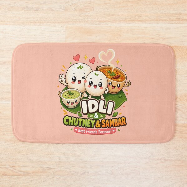 Item preview, Cute Idli Chutney Sambar Best Friends Forever – Kawaii South Indian Food designed and sold by Globalcitytees.