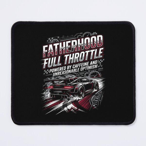 Item preview, Fatherhood Full Throttle Powered by Caffeine and Optimism designed and sold by Fenay Designs.