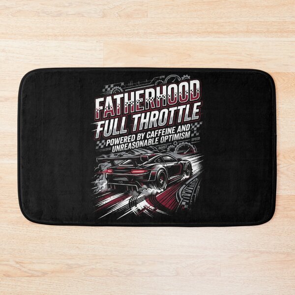 Item preview, Fatherhood Full Throttle Powered by Caffeine and Optimism designed and sold by Fenay Designs.