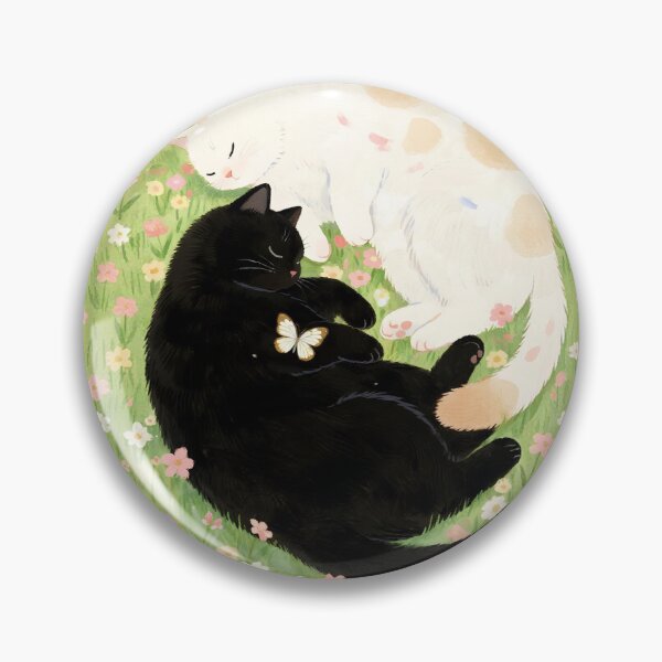 Item preview, Black cat and white cat designed and sold by xianxiu-ling.